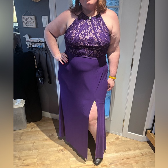 NWT US 18 Additon Elle Evening/Formal Purple Dress - Picture 2 of 9